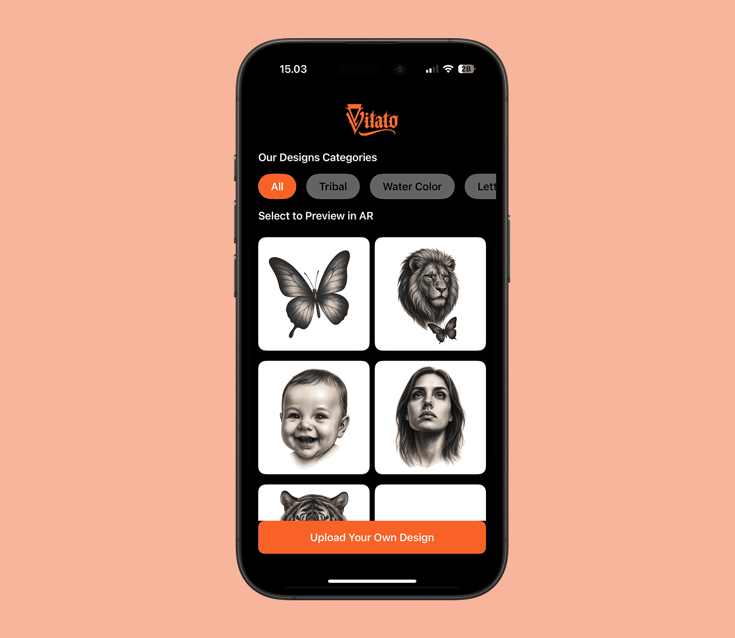 Vitato - AR Tattoo Visualization App